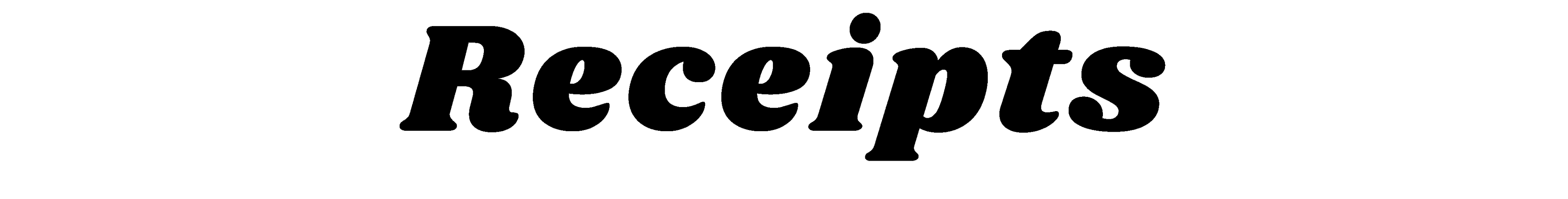 Receipts logo