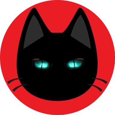 Cat in a meme world logo
