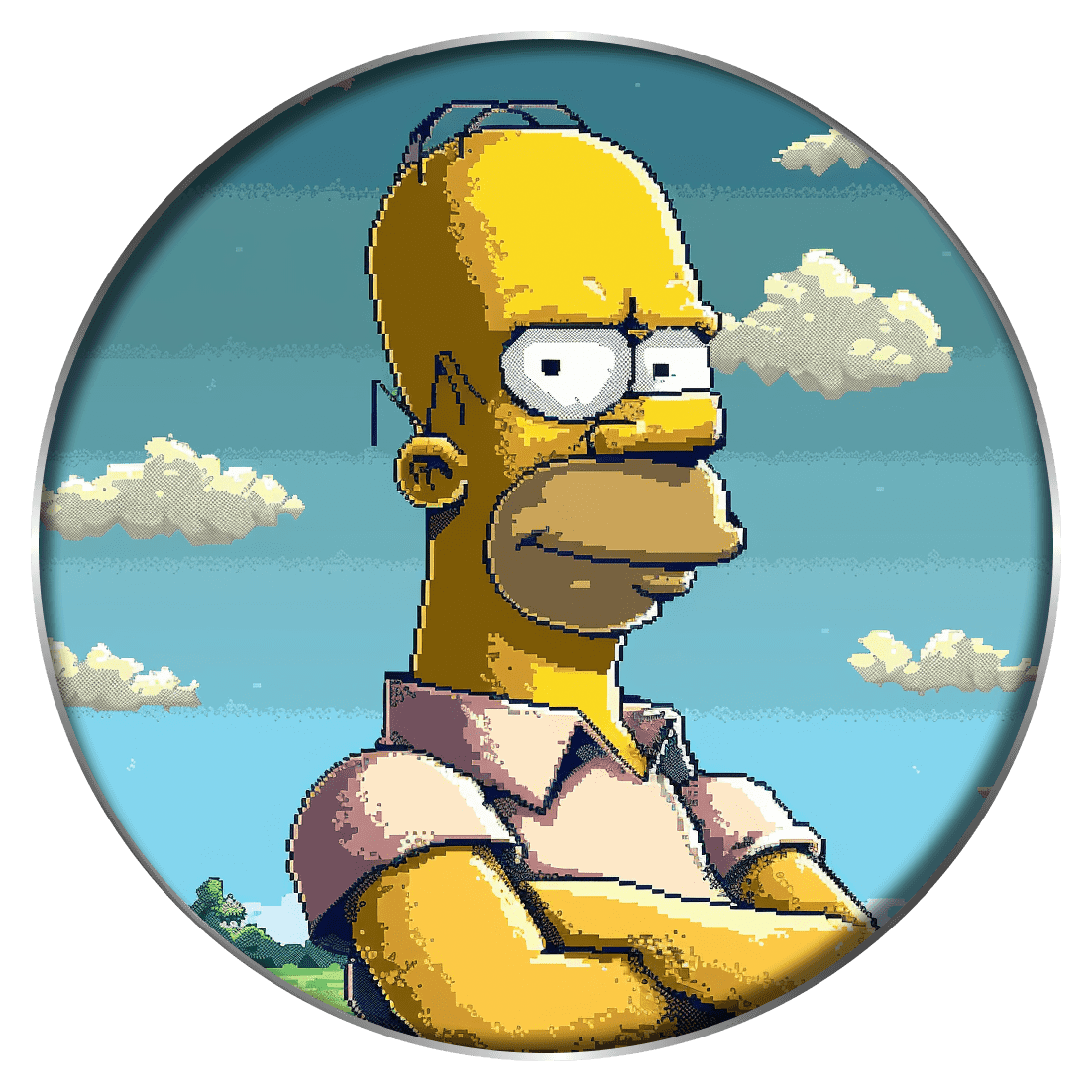 simpson in a memes world logo