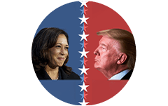 Harris V Trump logo