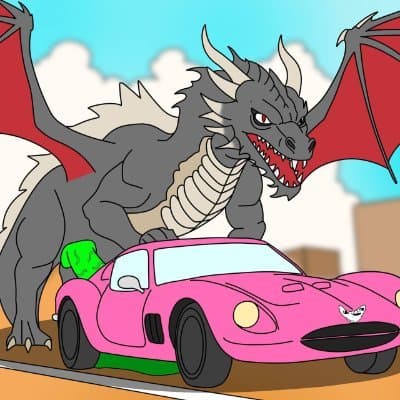 Dragons Fucking Cars logo