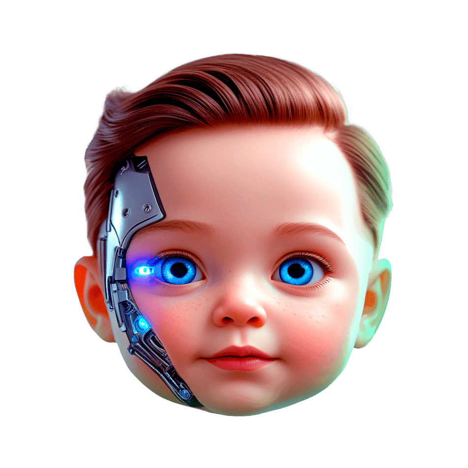 Baby Elon Grok logo