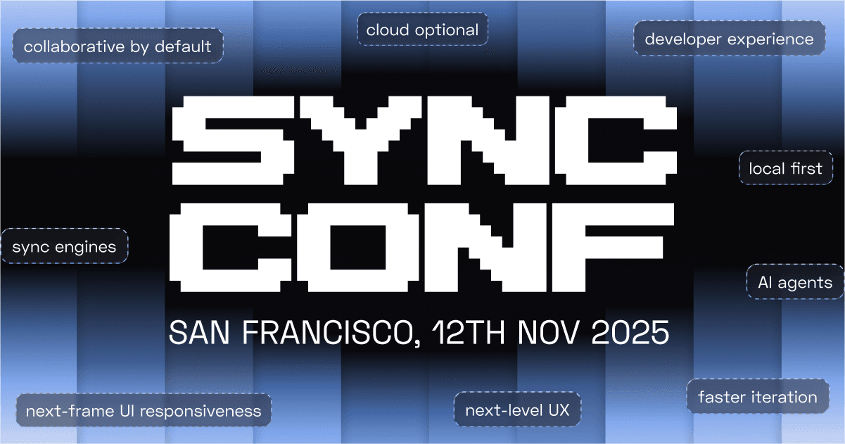 Sync Conf | Nov 12, 2025 in San Francisco