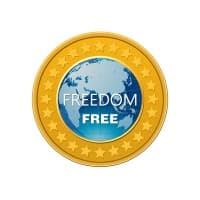 The FREE coin logo