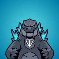 Godzilla on TON logo