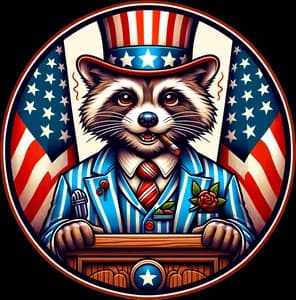 Raccoon Patriot logo
